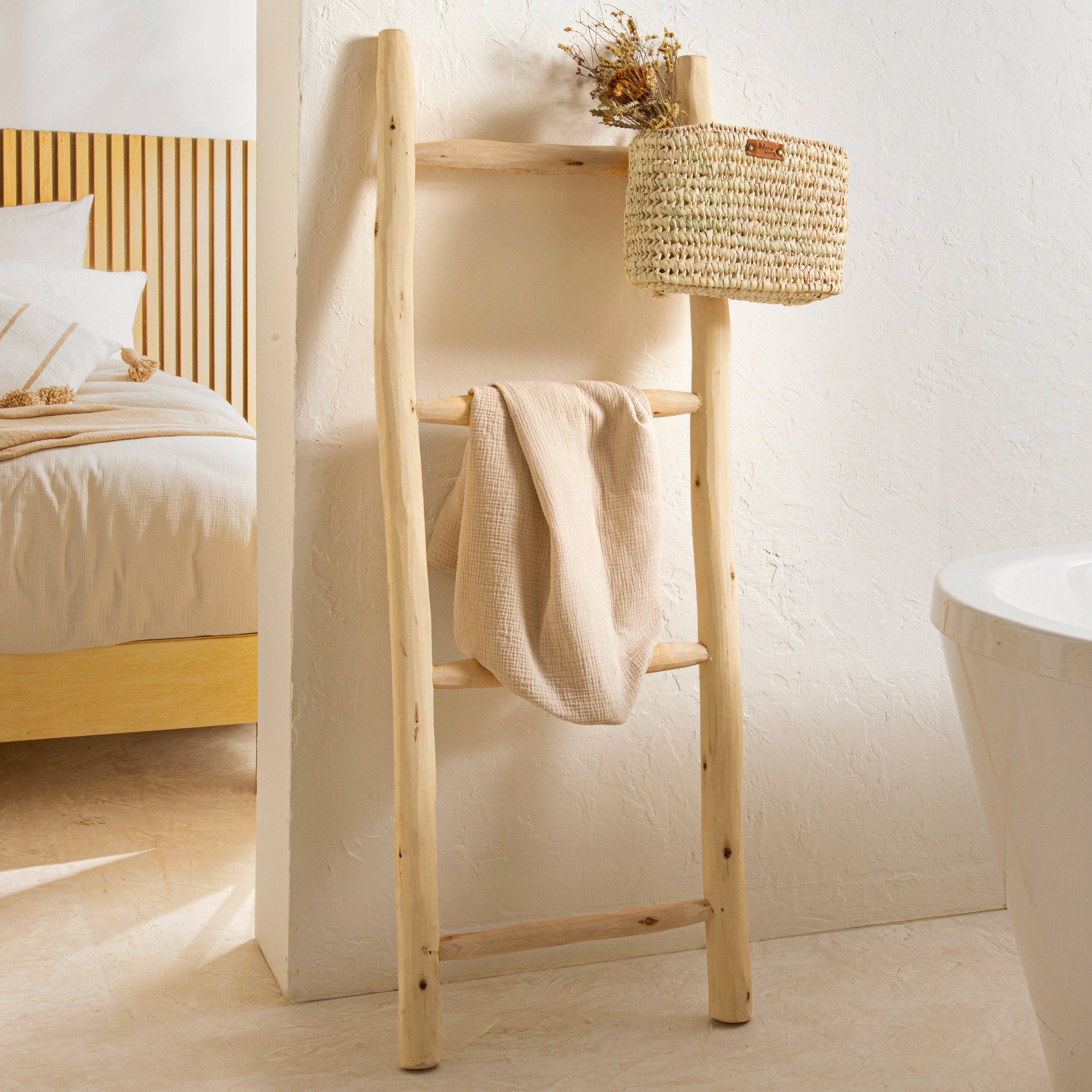 Bohome Living – wholesale Free-standing shelf – Decorative wooden ladder 120cm0