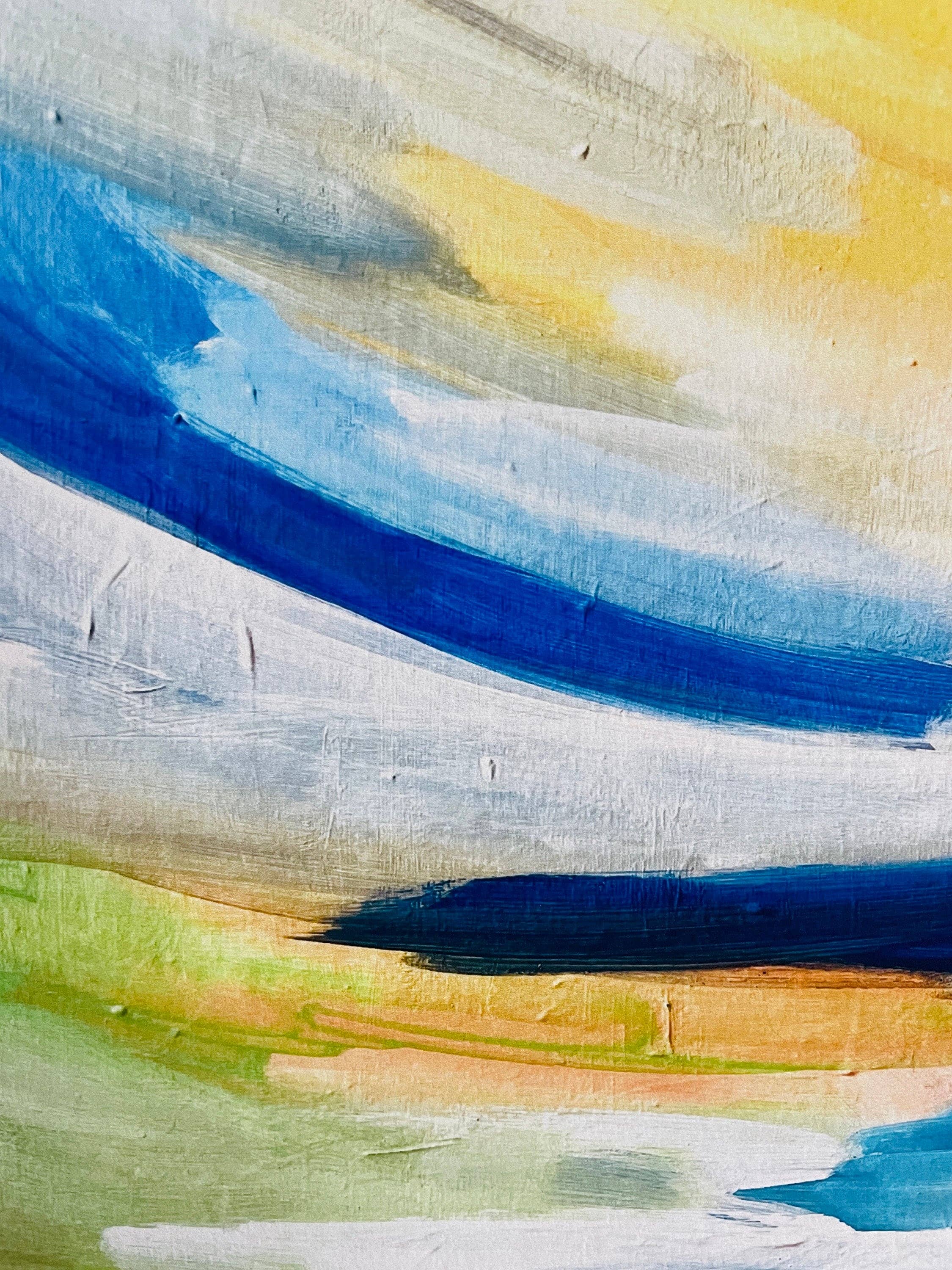 Beth Garner - Wholesale Art Print - 'Rhythm and Hues', Yellow Landscape A4 Print3