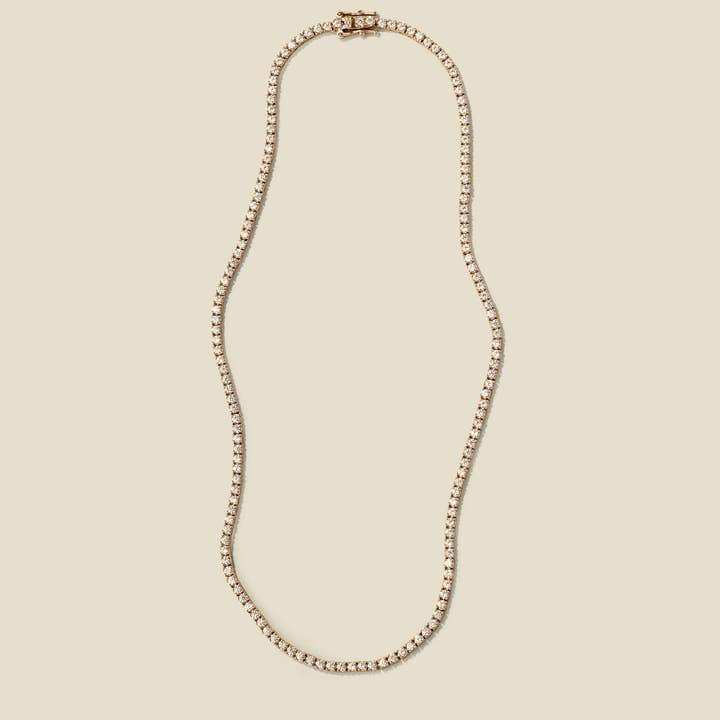 CZ Prong-Set Tennis Necklace for wholesale by Made By Mary