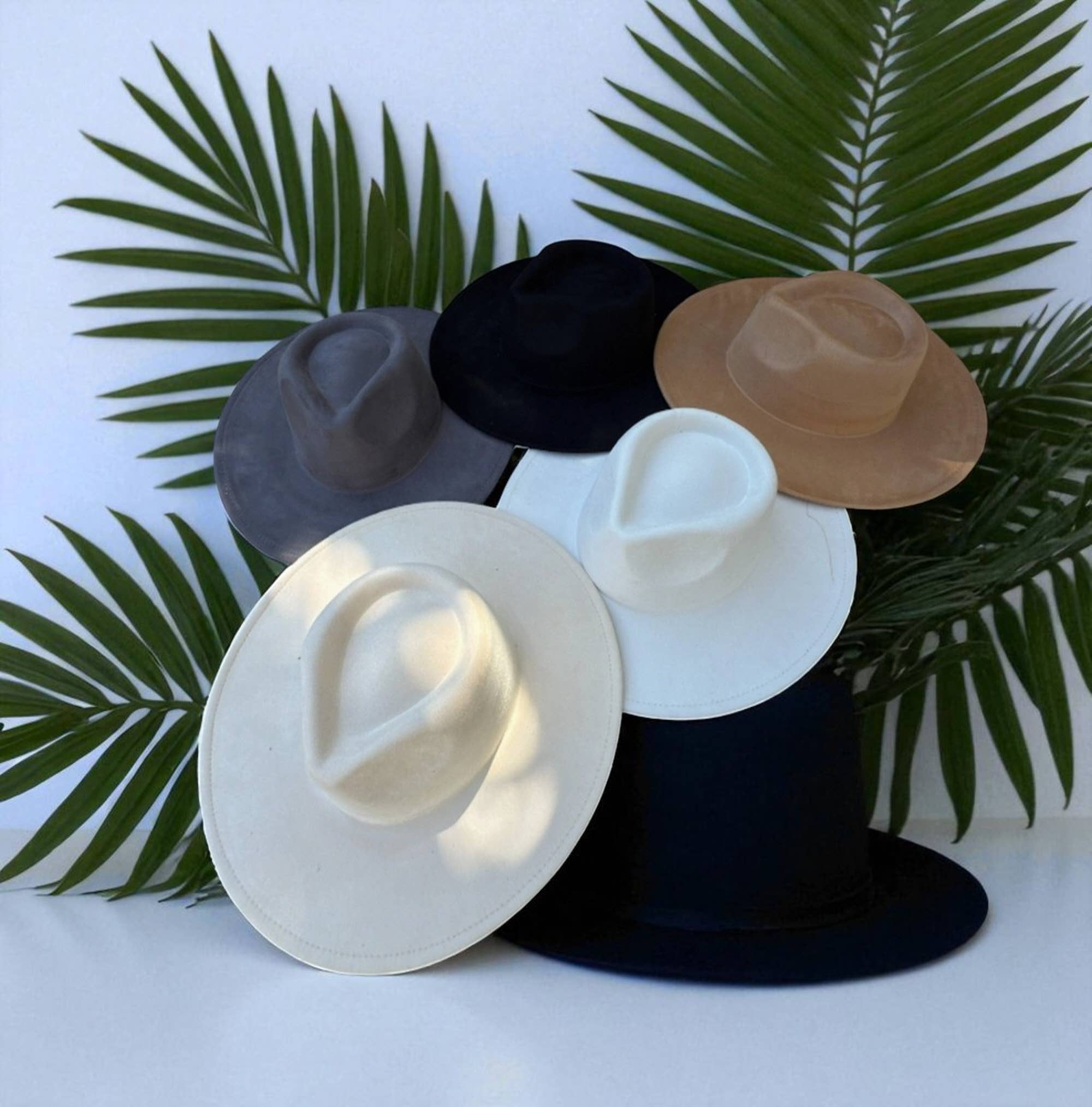 Bella Betty - Wholesale Fedora - Unisex - Vegan Suede Wide Brim Rancher Hat 24
