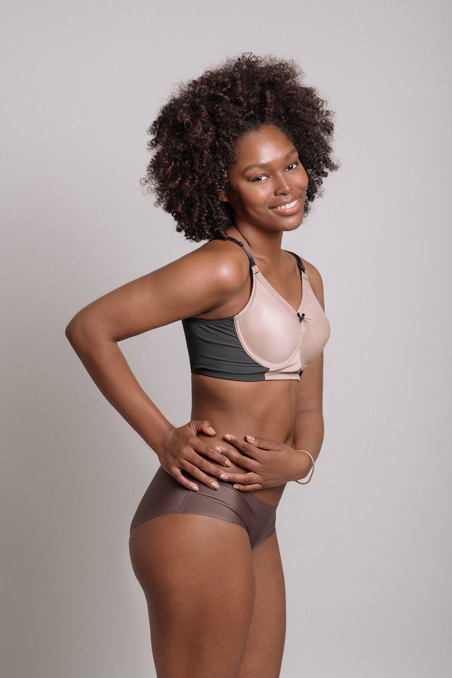 SAND NUDE  Brooke Streamlined Minimizer Bra for wholesale on Faire1