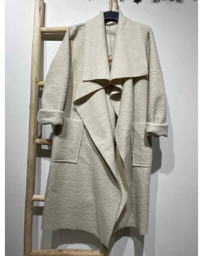 LINEN & COTTON HOUSE - Vente Manteau – femme - VESTE BOUCLETTE MATIERE RESPONSABLE + SIZE  35122 0