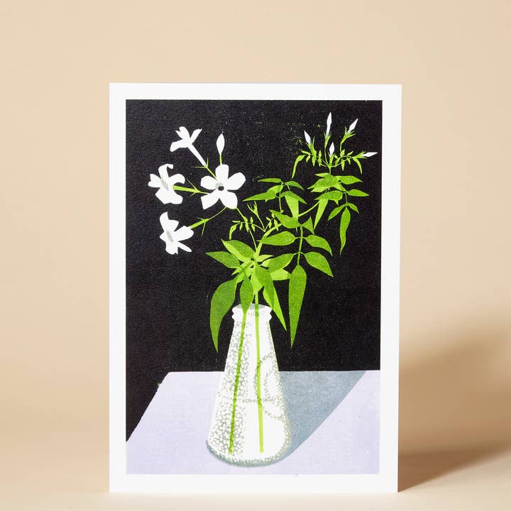 Jasmine Greeting Card for wholesale by Pressed and Folded