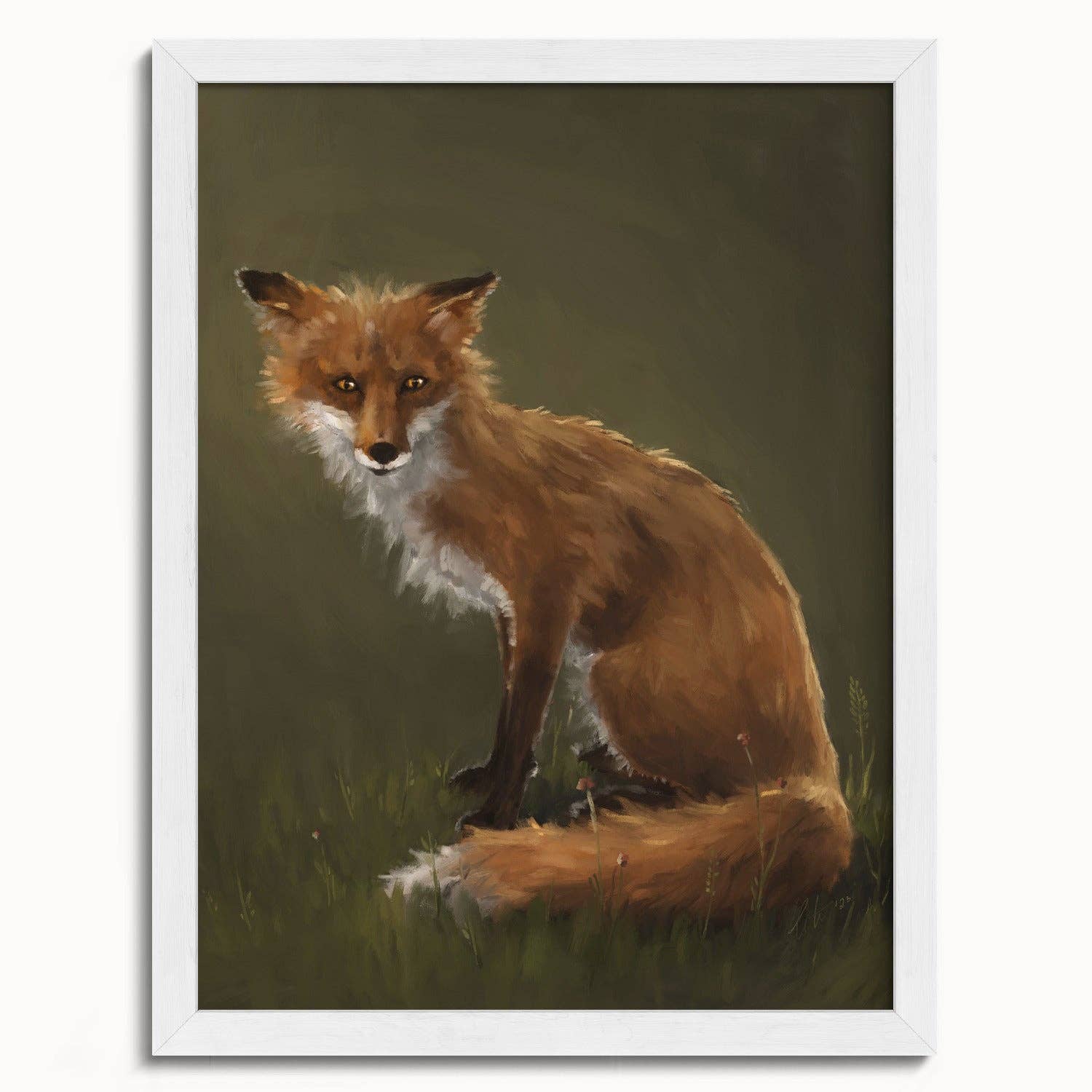 The Ugly Cat Studio - Wholesale Art Print - Forest Fox Oil Painting rt Print13