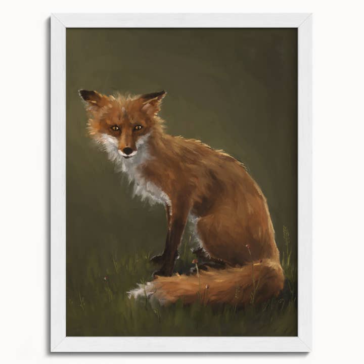 The Ugly Cat Studio - Wholesale Art Print - Forest Fox Oil Painting rt Print13