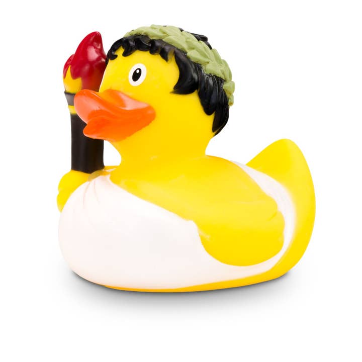 Werbeente Ole Olympia für den Großhandel von ROEMER WELLNESS