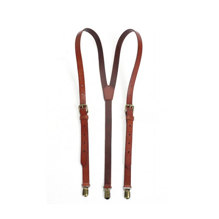 RockCow Leather Studio - Wholesale Suspenders - Unisex - Genuine Leather Suspenders, Groomsman Wedding Suspenders1
