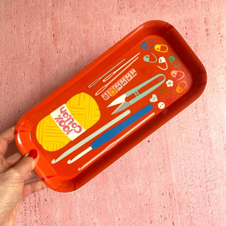 Poppekins - Vente Plateaux de bureau - Rangement de bureau en crochet1