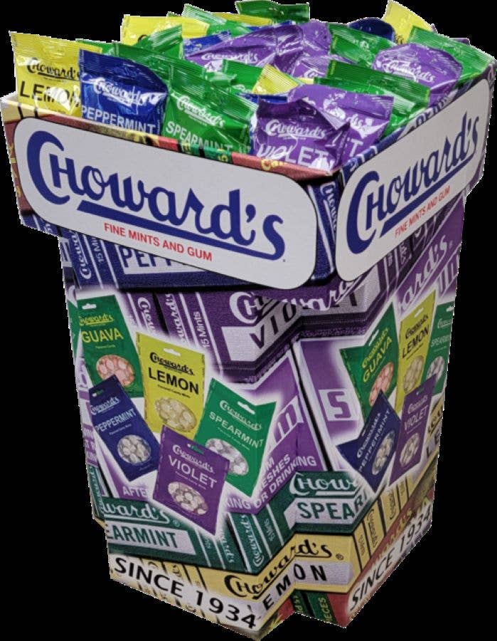 C. Howard Company, Inc. – Großhandel Einzelhändler*innen-Display – Essen & Trinken – CHoward's Peg Bag Dump Bin Shipper1