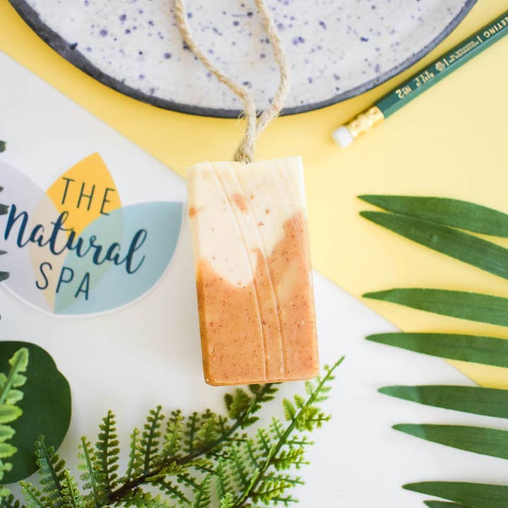 The Natural Spa Cosmetics - Wholesale Bar Soap - Eves Garden Soap On A Rope 100g - Vegan Stocking Filler3