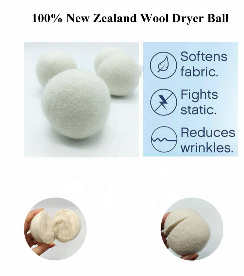 Wool Dryer Balls (6 Pack) - Bulk Apothecary