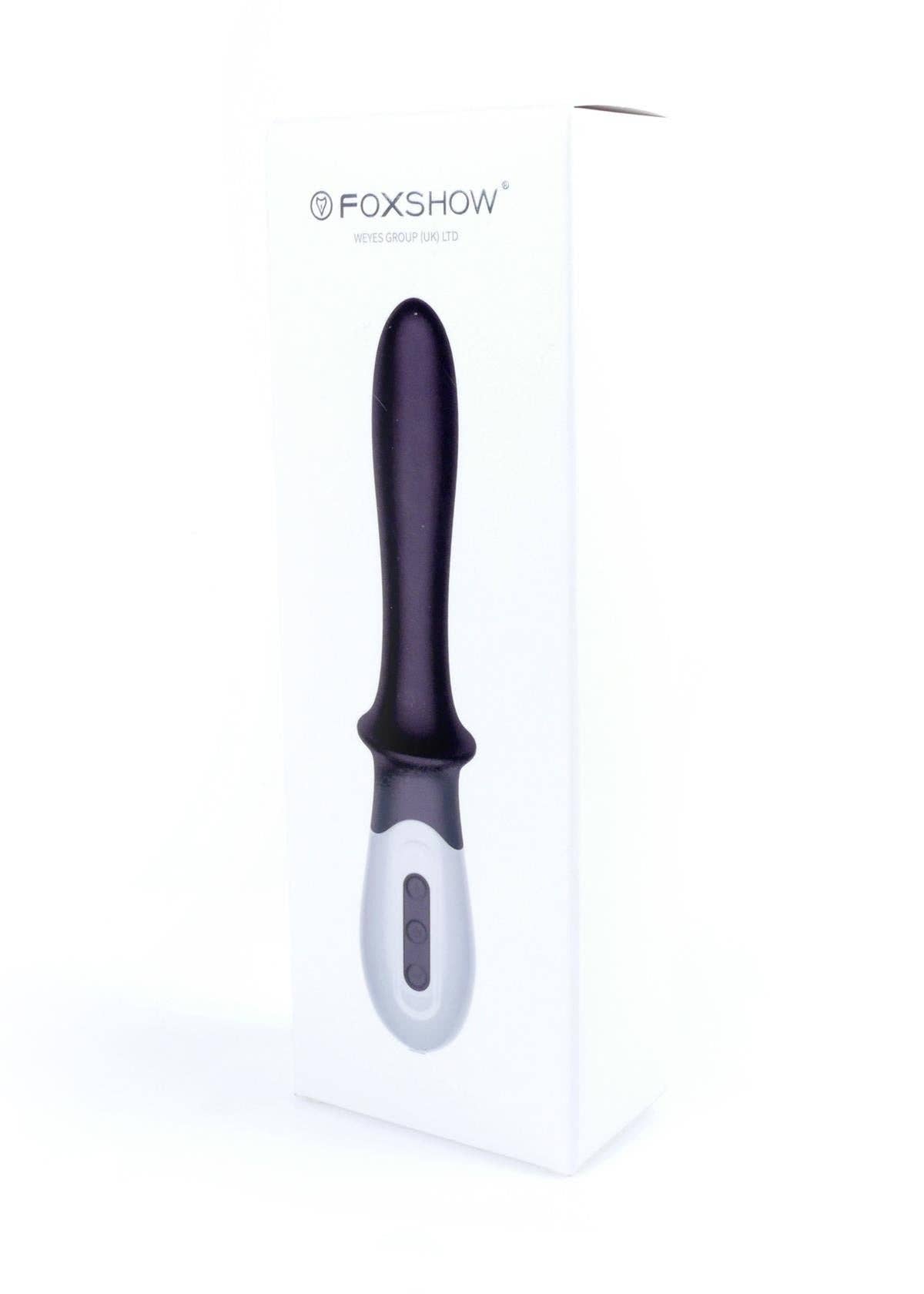 Kinky Pleasure - Venta al por mayor Juguetes eróticos - Foxshow - 63-00015 - Diseño Vibrador Punto G - 20 cm - Función de Calor - 10 Funciones - Recargable - Caja de Regalo de Lujo - Negro4