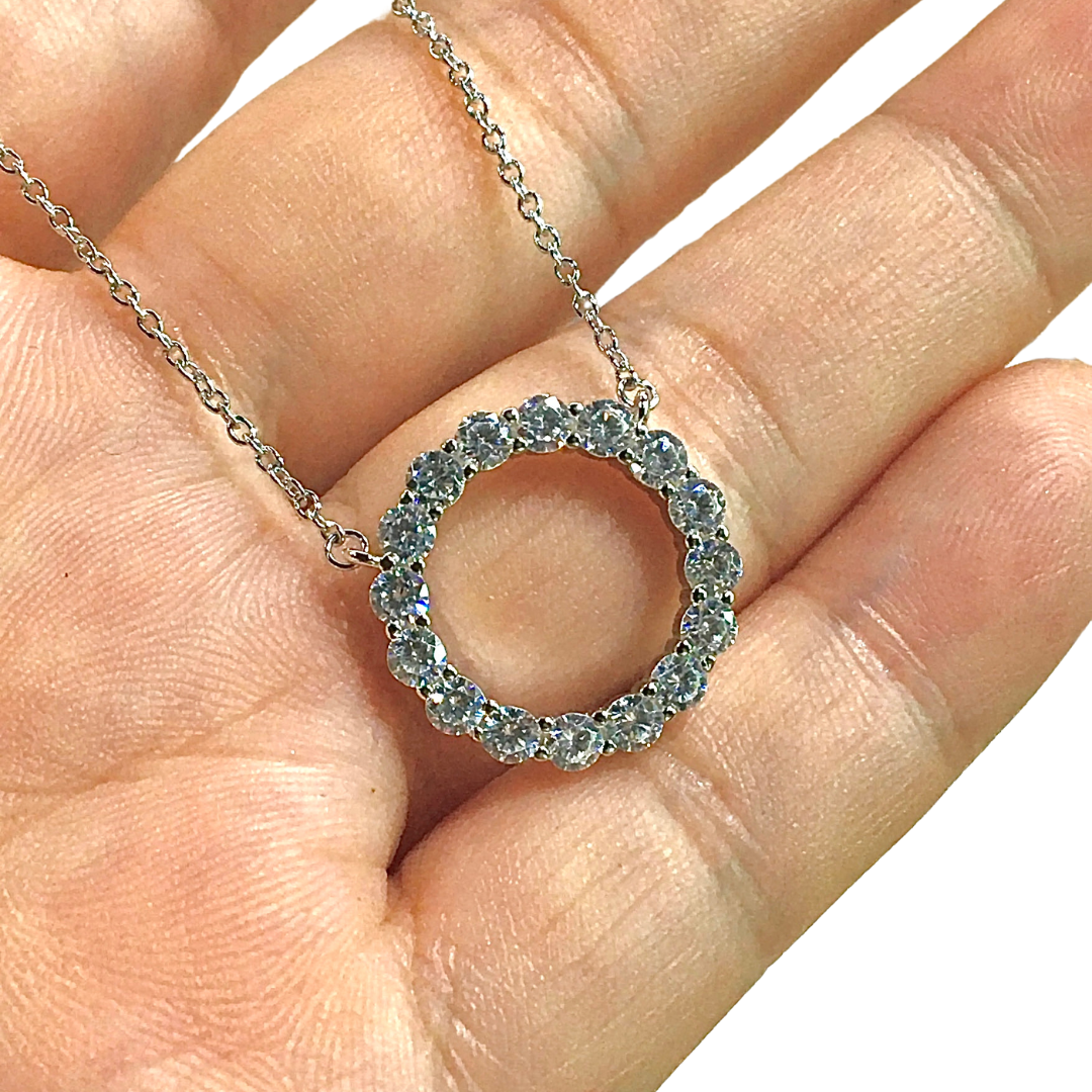 Chloe + Lois - Wholesale Pendant/Charm Necklace - White CZ Infinity Necklace8