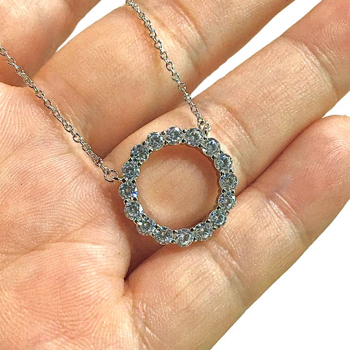 Chloe + Lois - Wholesale Pendant/Charm Necklace - White CZ Infinity Necklace8