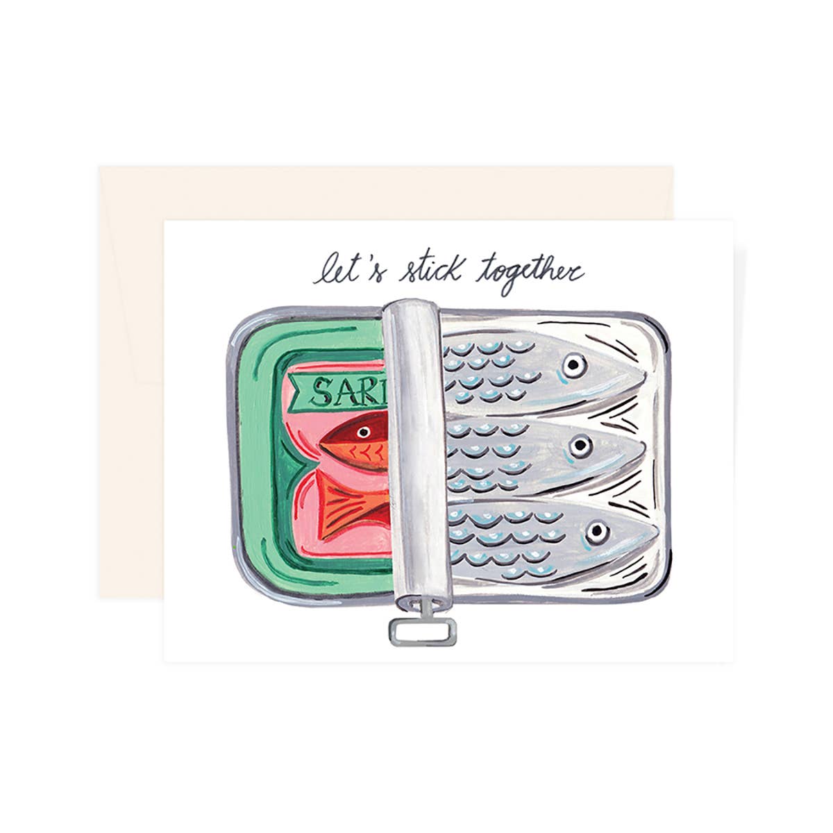 Paige & Willow - Wholesale Love Card - Sardines Together Card