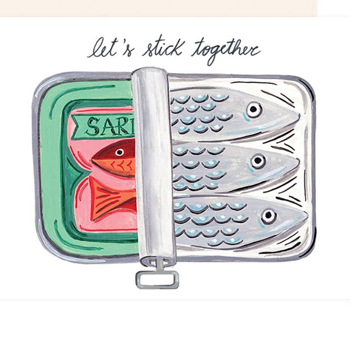 Paige & Willow - Wholesale Love Card - Sardines Together Card0