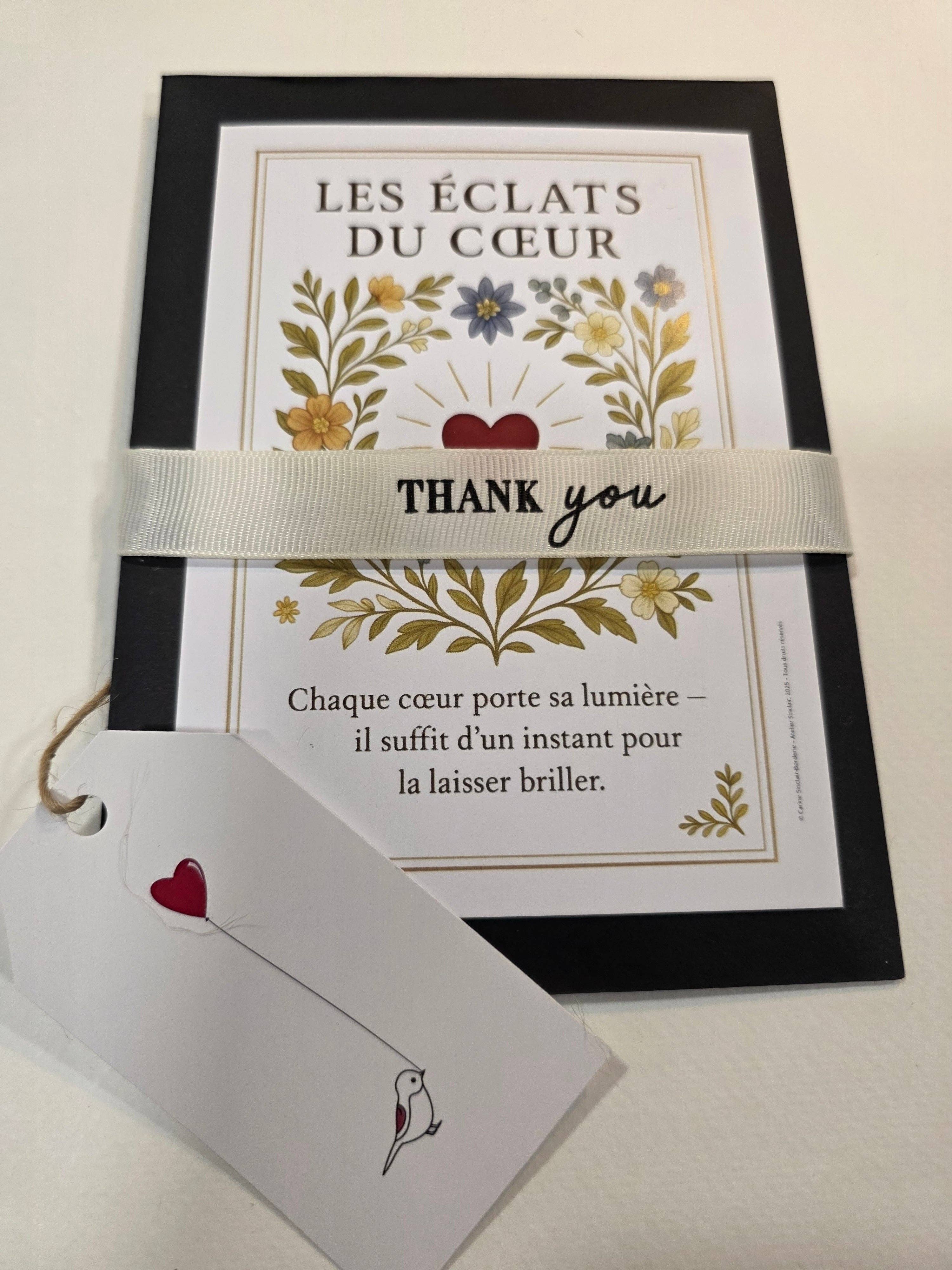 ATELIER SINCLAIR - Wholesale Thank You Card - SHARDS OF THE HEART0