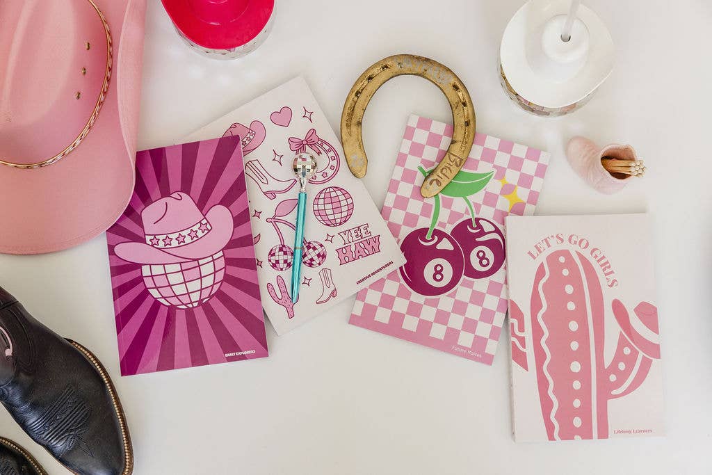 Sunshine & Agape - Wholesale Journal/Diary - 7th-12th Family Gratitude Journal - Disco Cowgirl Line4