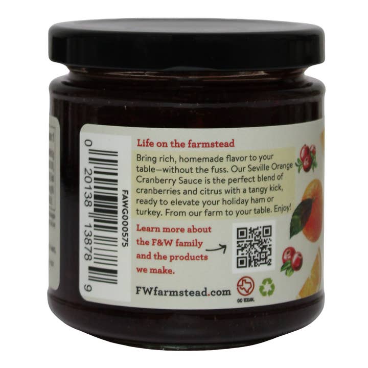 Fischer & Wieser - Wholesale Sauce - Seville Orange Cranberry Sauce - SEASONAL2