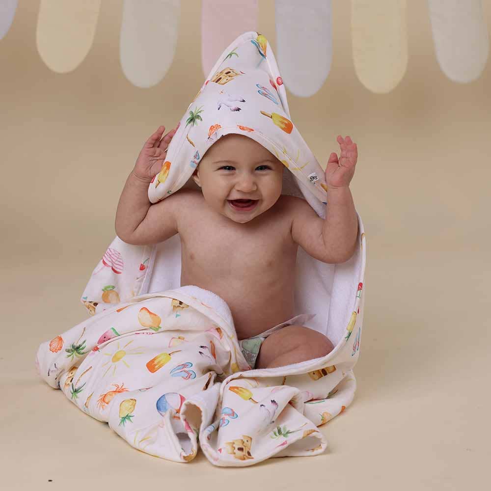 Snuggle Hunny - Wholesale Hooded Towel - Kids & Baby - Beach Fun Organic Hooded Baby Towel7