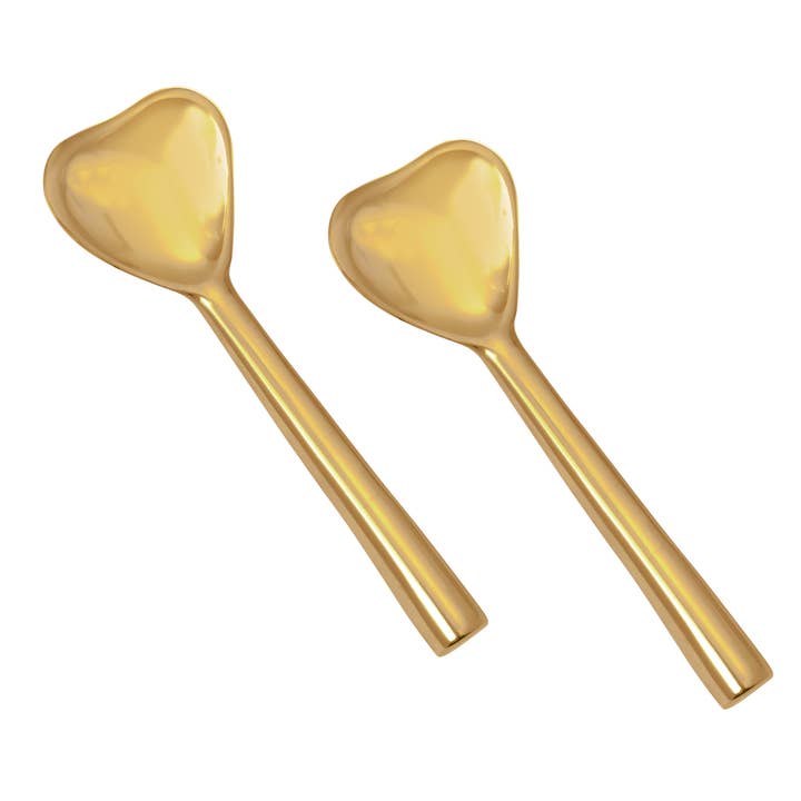 Inspired Generations - Wholesale Serving Utensil - Gold Heart Spoon1