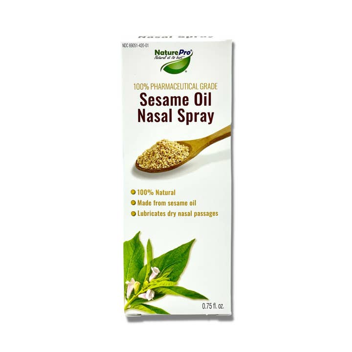 NaturePro Sesame Oil Nasal Spray N Natural Nasal moisturizer Made from 100% Natural Source Sesame Oil moisturizes and Lubricates severely Dry Nasal Passages | 0.75 fl for wholesale by Rhinase