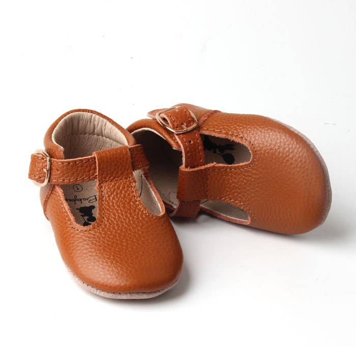 Babyboo Paris - Wholesale Sandals - Baby - Salomés brown leather soft soles0
