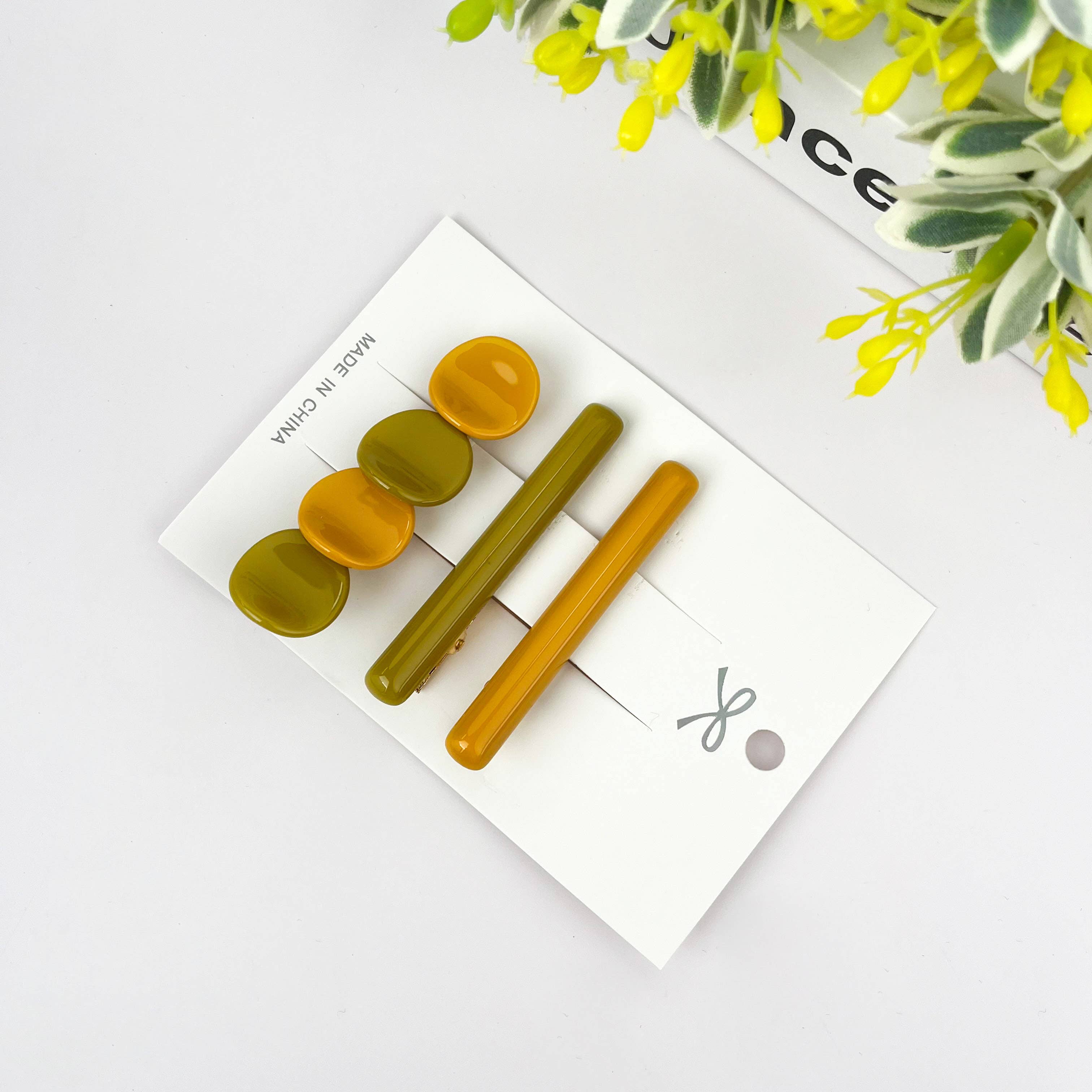 TheDivaSoap - Wholesale Hair Clip - Women's - 3PCS Colorful Acetate Duckbill Clip Set, Spring Hair Clip5