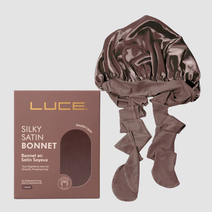 Luxury Satin Hair Bonnet– Double Layered for Frizz-Free Hair for wholesale by LUCE Beauty