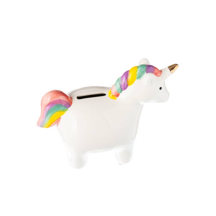 Creative Gifts International Inc. - Wholesale Money/Piggy Bank - Kids & Baby - Rainbow Unicorn Piggy Bank2