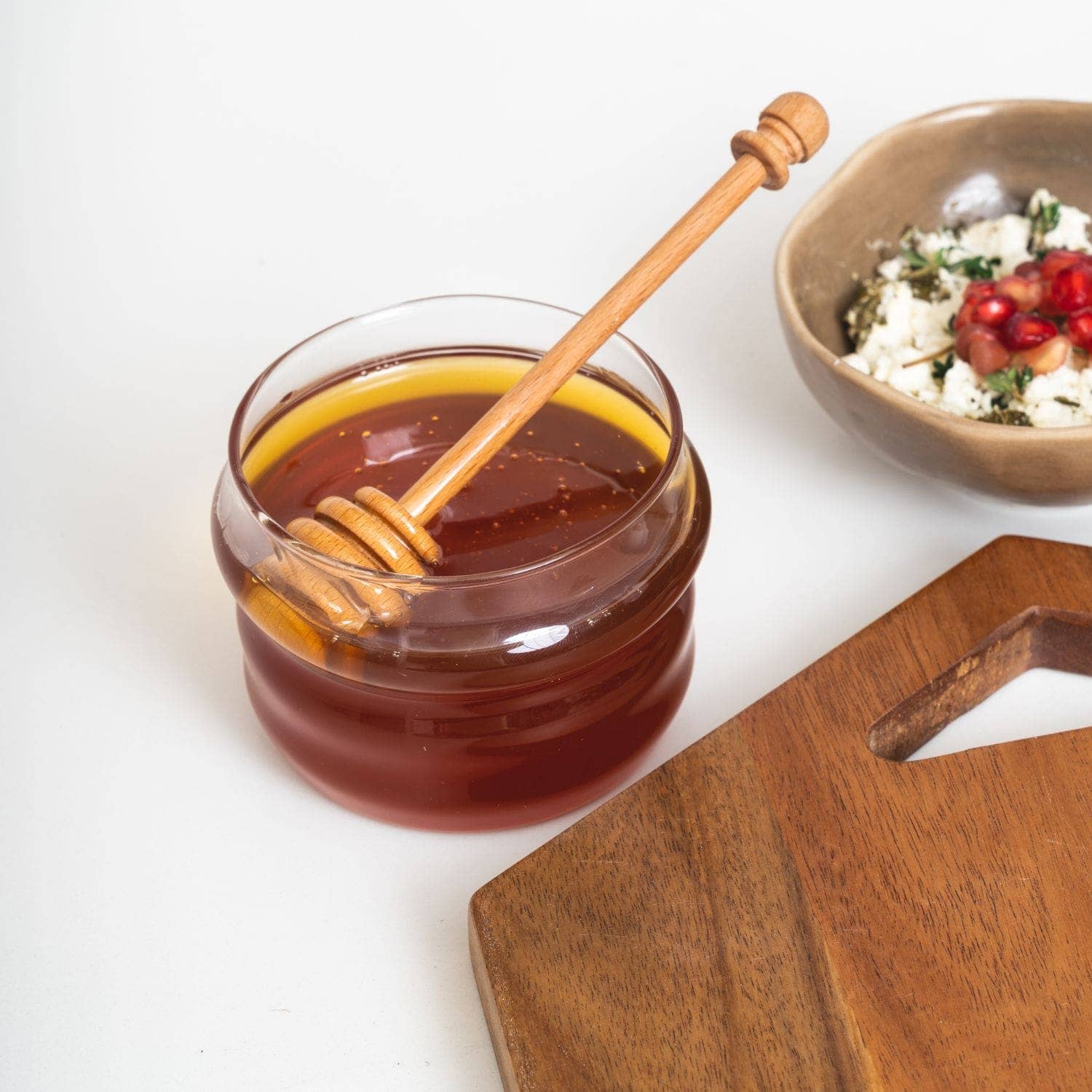 Sophistiplate - Wholesale Honey Pot - Glass Honey Jar & Dipper With Birch Wood | 250 ml3
