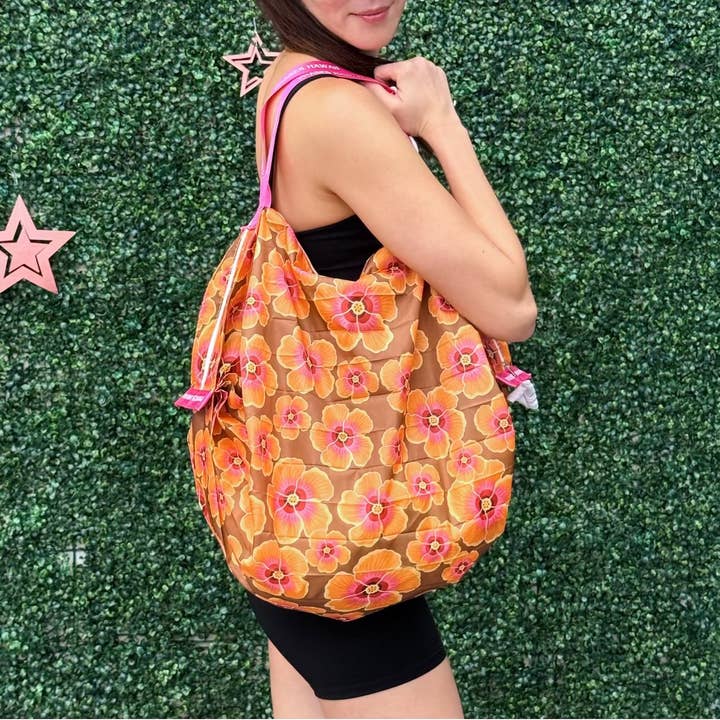 Shappa Tote Rainbow Hibiscus for wholesale by Phases Hawaii