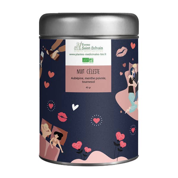 Nuit Céleste - Organic mixed herbal tea for wholesale by La Ferme Saint-Sylvain