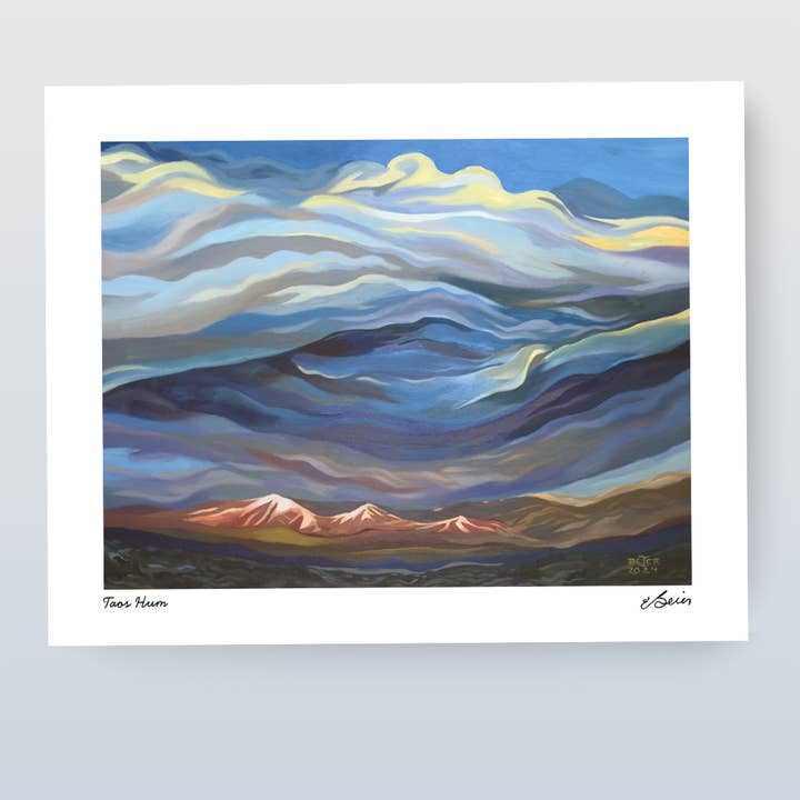 Impression du bourdonnement de Taos pour la vente par Painting the Southwest