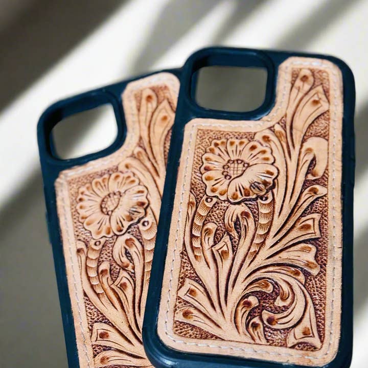 FRINGE & LUXE - Wholesale Phone case – Women’s - iPhone Tooled case 0
