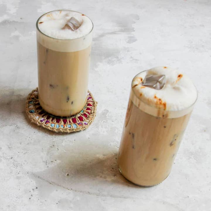 Ethical Global - Wholesale Drinking Glass/Cup - Plain Eco Drinking Glasses Upcycled 2 Pack - 12 /16 Oz.14