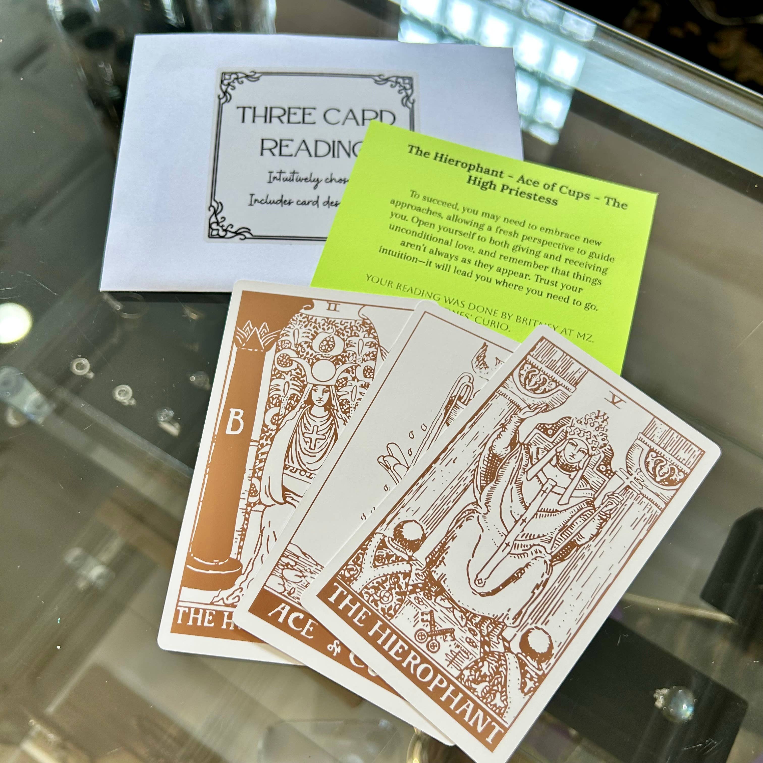 Mz. Jones’ Curio, Inc. - Wholesale Tarot Cards - Three Card Tarot Reading1