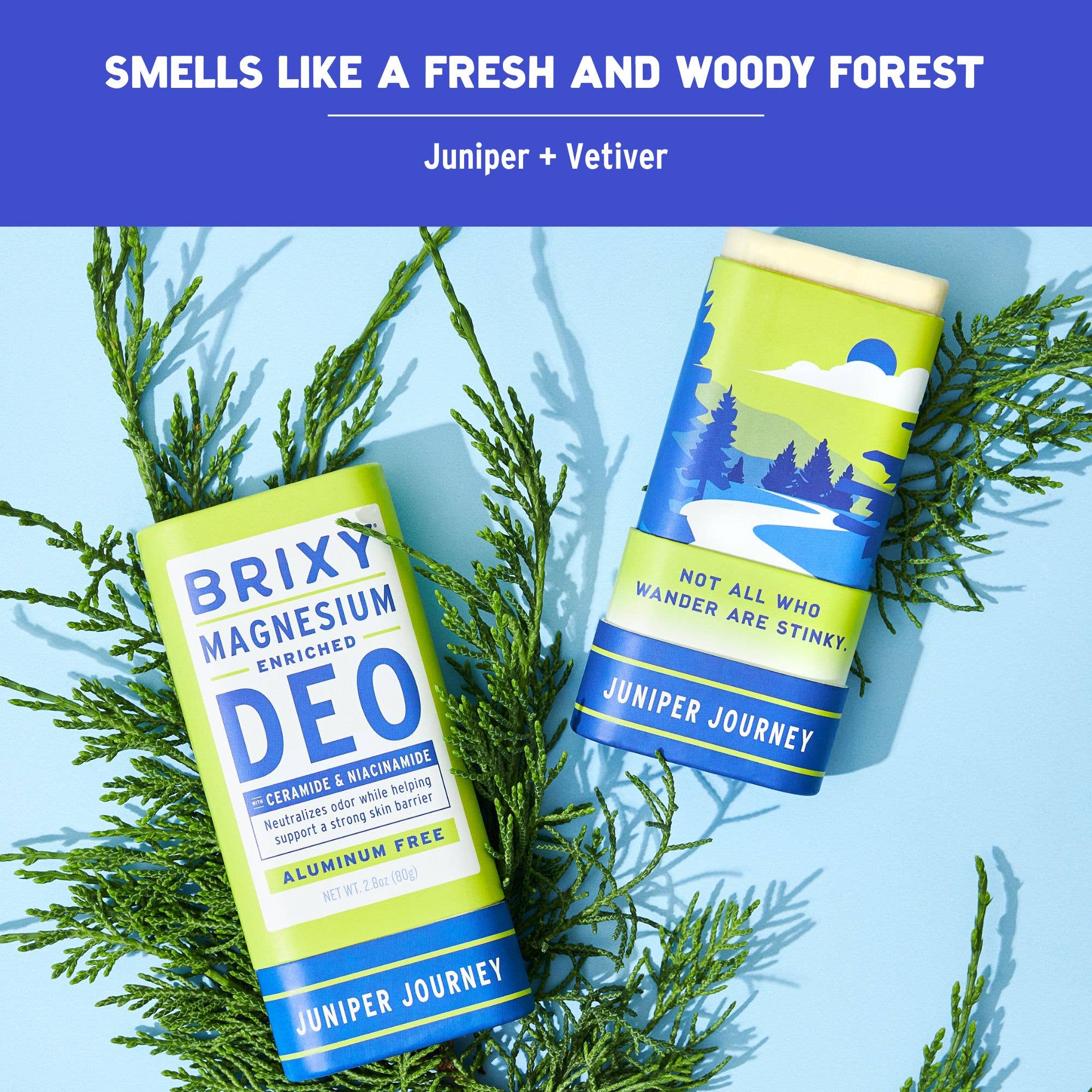 BRIXY - Wholesale Deodorant - Unisex - Magnesium Enriched Deodorant | Aluminum Free | Juniper3