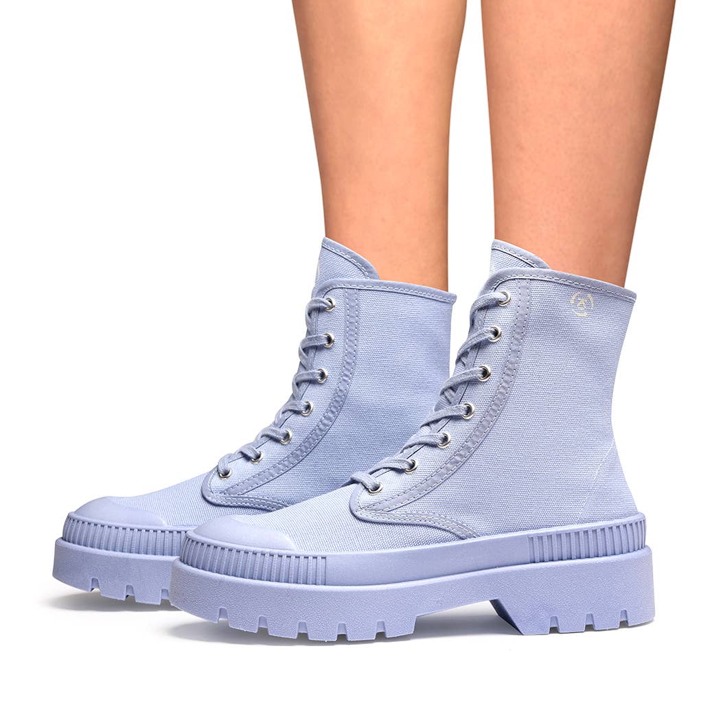 Kaltur - Vente Rangers/chaussures militaires – femme - Bottes Gaia écologiques en matériau recyclé3