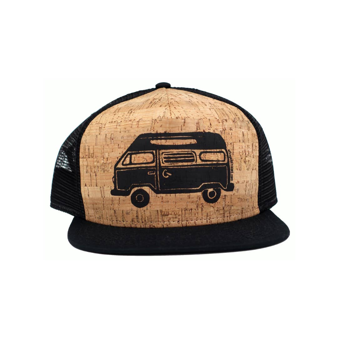 elSage Designs - Wholesale Trucker hat – Unisex - Camper Van Cork Trucker Hat