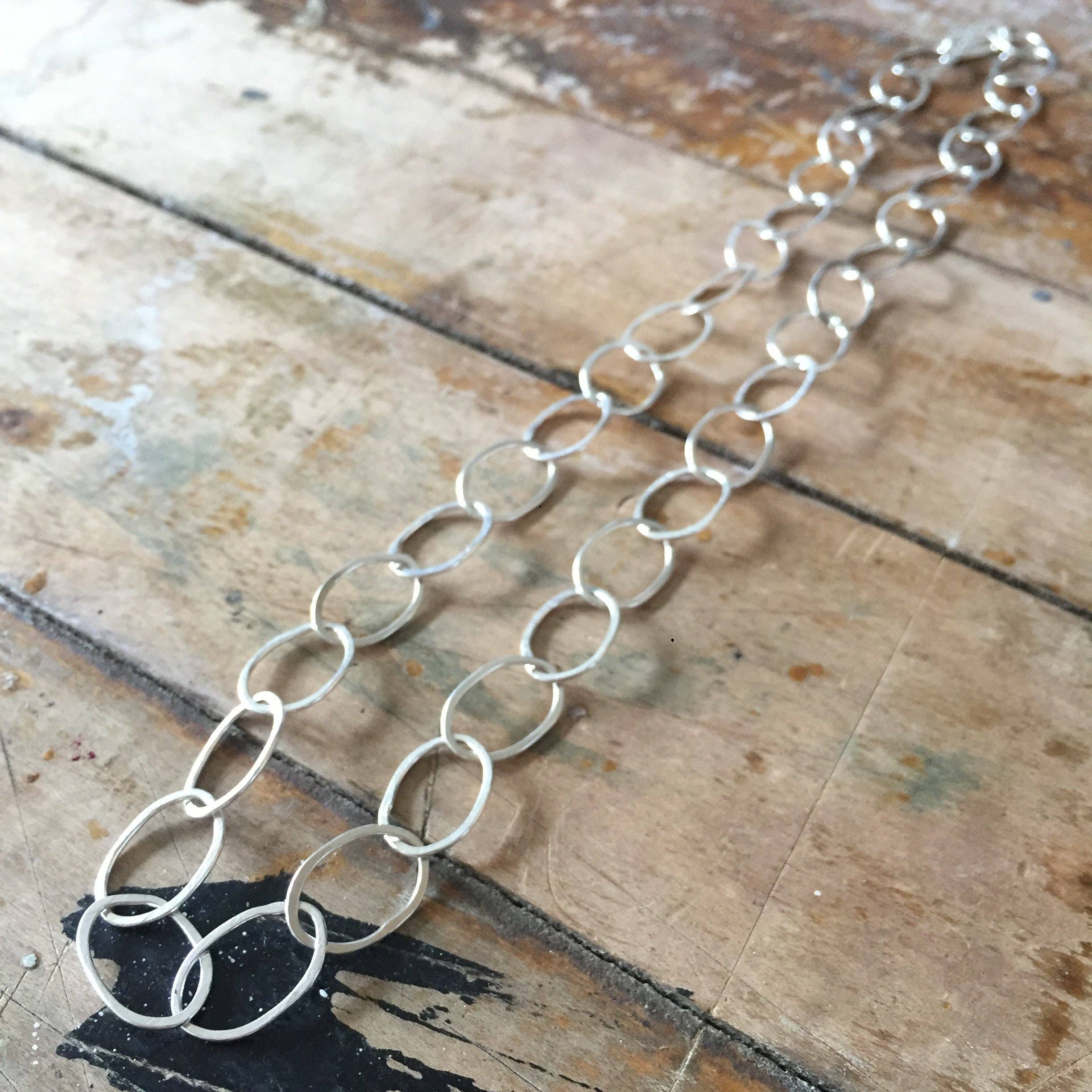 Shepherd’s Run Jewelry - Wholesale Link & Chain Necklace - Organic Oval Handmade Chain Necklace0
