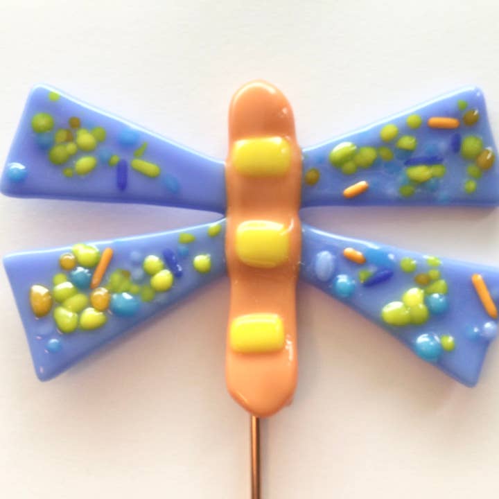 Fish Tales – Engroshandel Have/havestolpe – Dragonfly plante plukket smeltet glas4