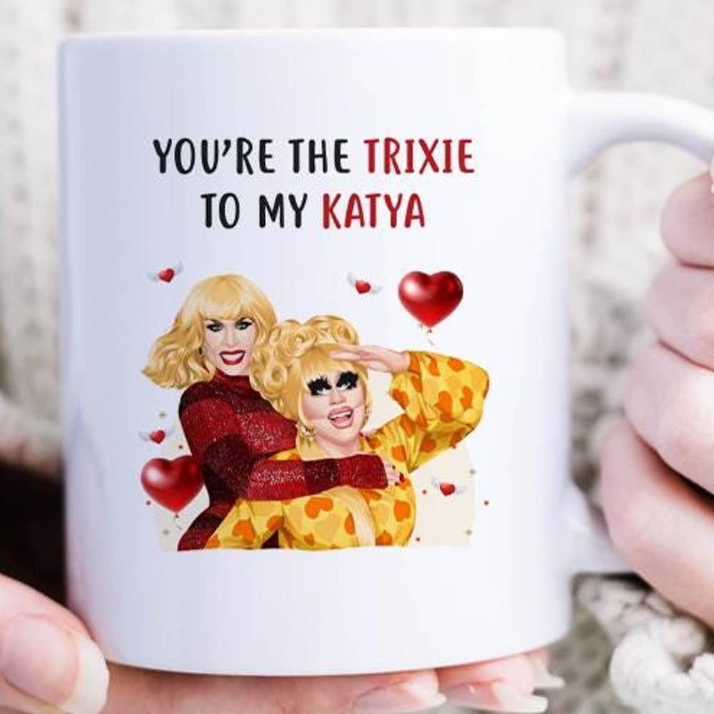 VenusArtsShop - Wholesale Coffee Mug - Funny Trixie And Katya Valentines Mug - Romantic Mug, Cute0