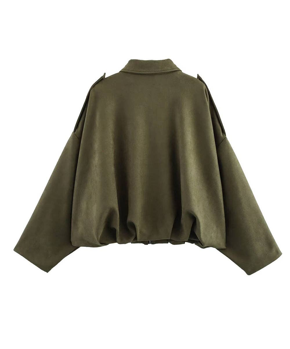 Aria Romance - Wholesale Jacket - Women's - Suede Texture Lapel Jacket11