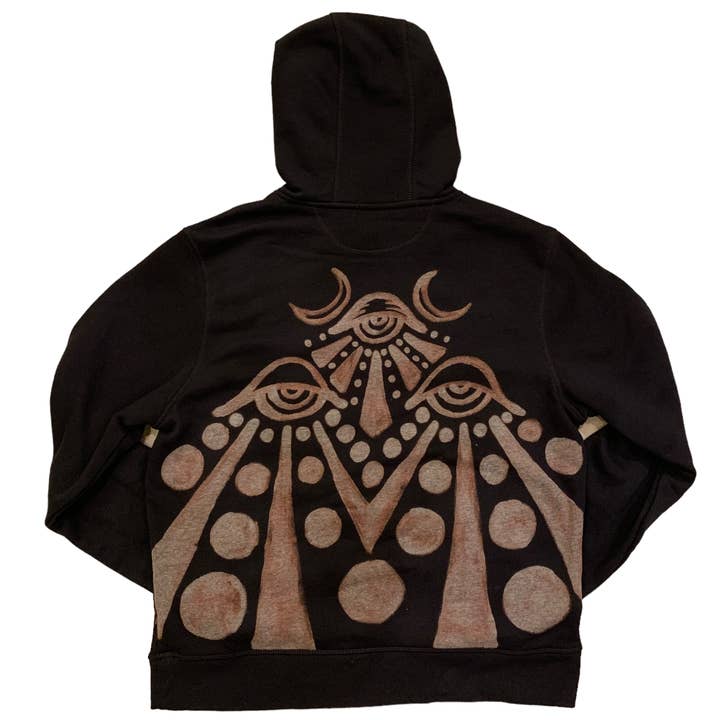 Capuz de Capuz Pintado à Mão Tamanho Grande por atacado de All Seeing Studios