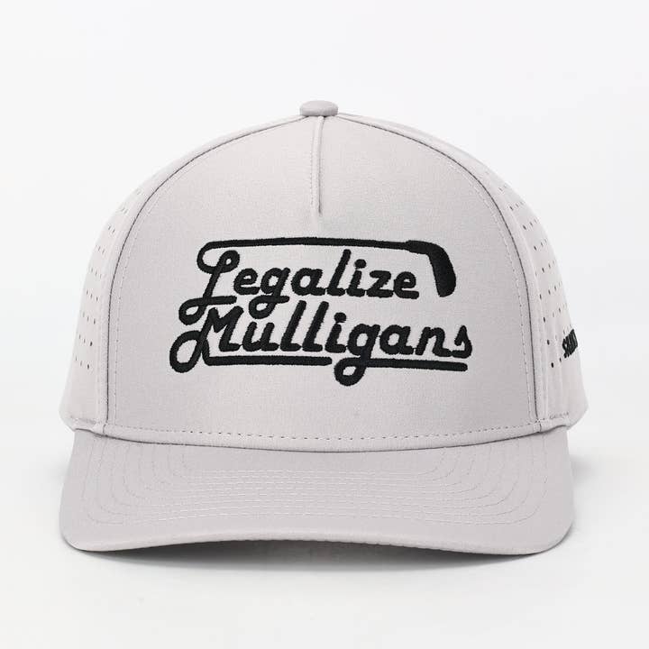 Légaliser les Mulligans Casquette de Golf Grise pour la vente par Shank It Golf