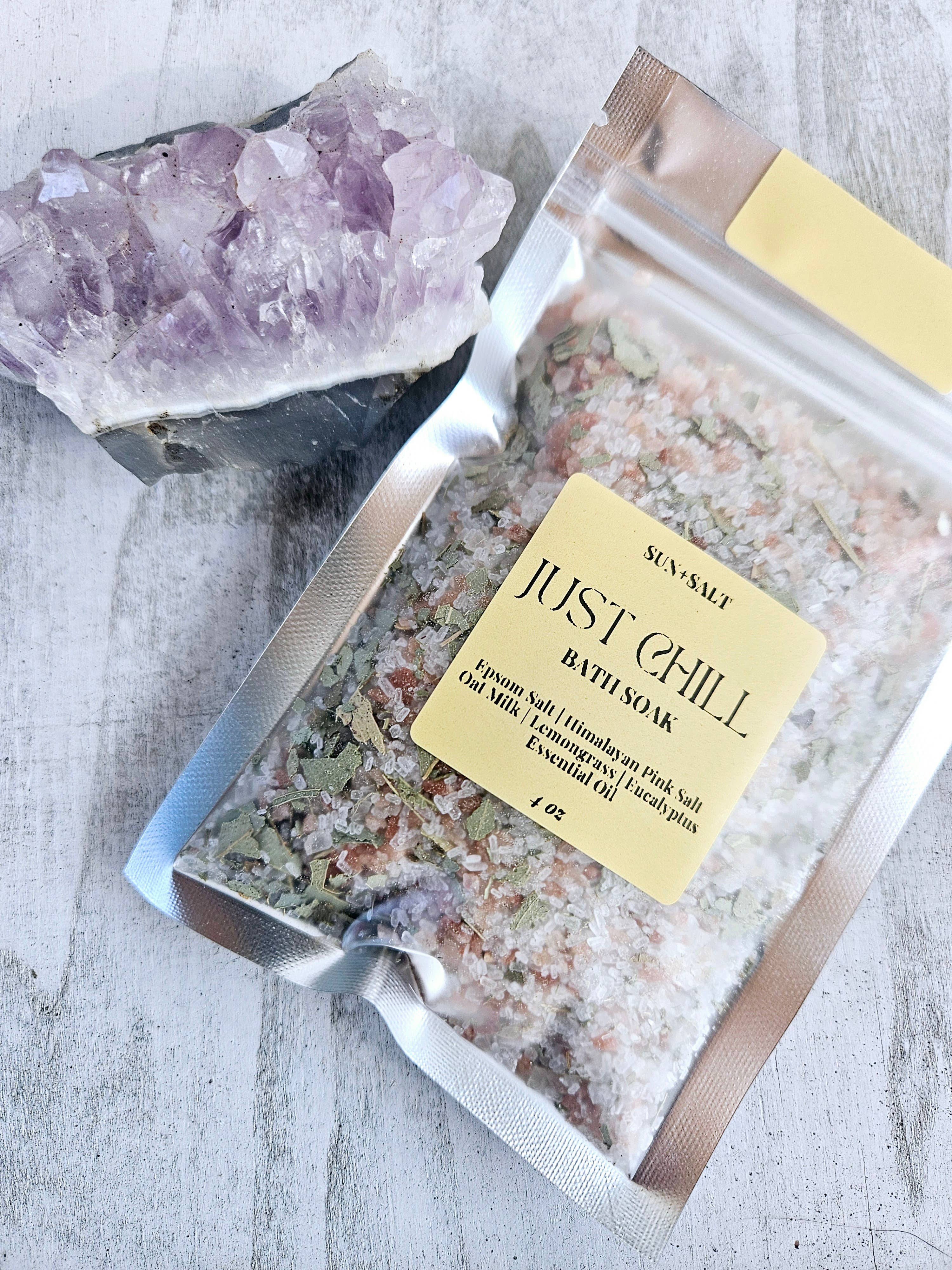 Lux&Lou - Wholesale Bath Soak/Milk - Just Chill Bath Soak - Bath Salts - Single Use1