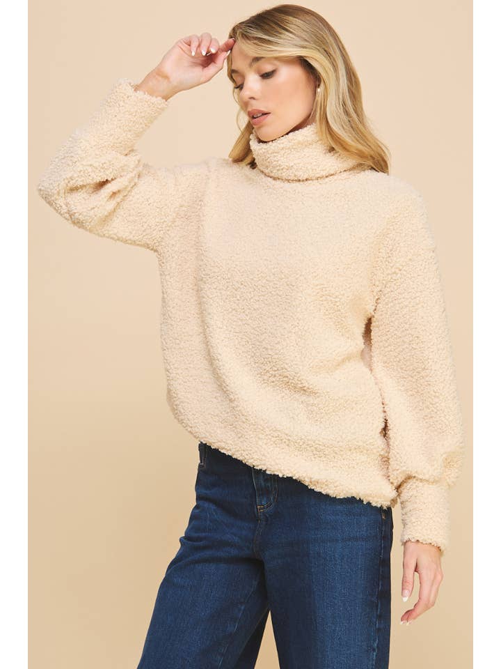 IST1188 Be Grateful Sweater Taupe for wholesale on Faire