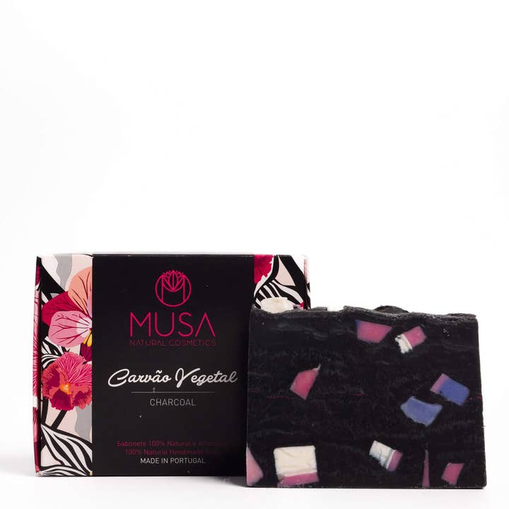 MUSA Natural Cosmetics - Wholesale Bar Soap - Charcoal Soap1