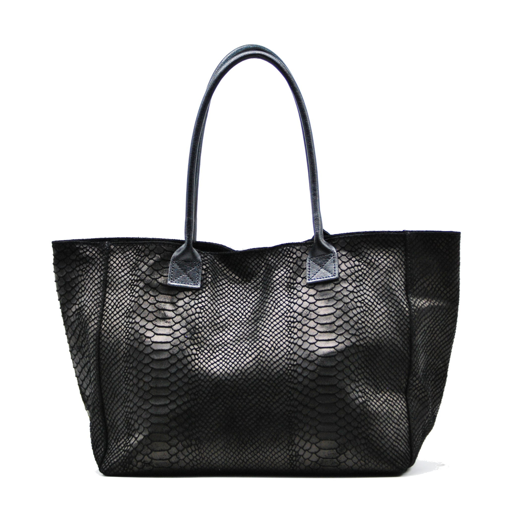 ZEEN - Venta al por mayor Bolso con correa - Mujer - Bolso de cuero LOLA Nero Lucido2